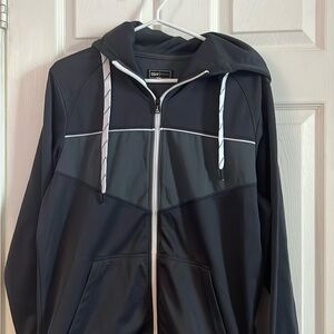 Grey tracksuit zip up top from Core by Jack & Jones.
